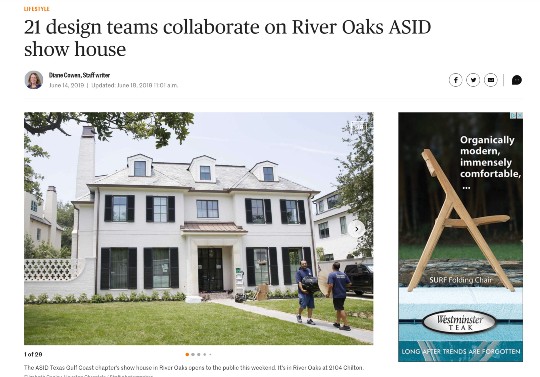 Houston Chronicle - 21 design teams collaborate on River Oaks ASID show house